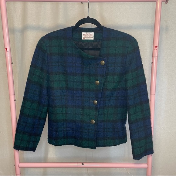 Vintage Pendleton Virgin Wool Plaid Jacket size 10 - Picture 1 of 7